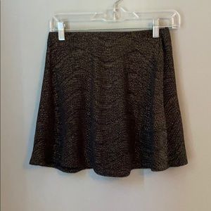 High waisted mini skater skirt